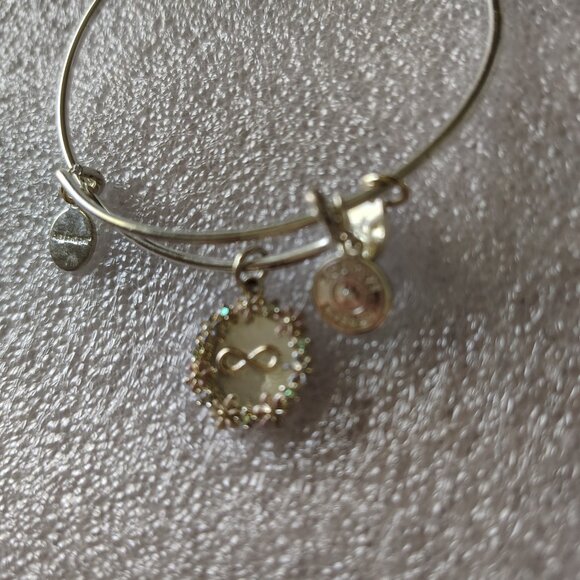 HTF Alex and Ani You are Loved Infinity Symbol Bangle  406 - Picture 4 of 5